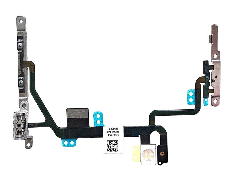Lanksčioji jungtis skirta iPhone 8/SE 2020 on/off, garso kontrolės, blykstės ir mikrofono naudota ORG