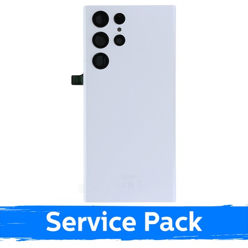 Galinis dangtelis suderinamas su Samsung S908 S22 Ultra / Phantom White / (Service Pack)