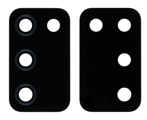 Samsung A03s A037 2021 kameros stikliukas Black originalus (service pack)