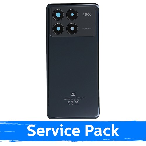Galinis dangtelis suderinamas su Xiaomi Poco X6 Pro 5G / juodas / (Service Pack)