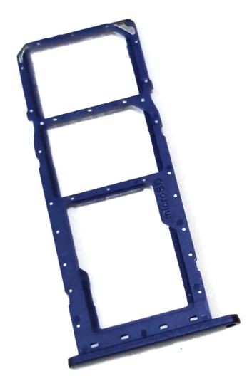 SIM kortelės laikiklis Samsung A037 A03s 2021 Blue originalus (service pack)