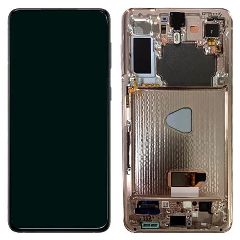 Ekranas Samsung G996 S21 Plus su lietimui jautriu stikliuku ir rėmeliu Phantom Violet originalus (used Grade B)