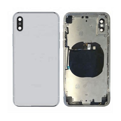 Galinis dangtelis iPhone X Silver pilnas originalus (used Grade B)