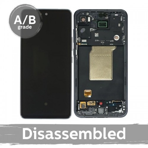 LCD ekranas suderinamas su Samsung A556 A55 5G su rėmeliu / tamsiai mėlynas / (9.5/10 naudotas)
