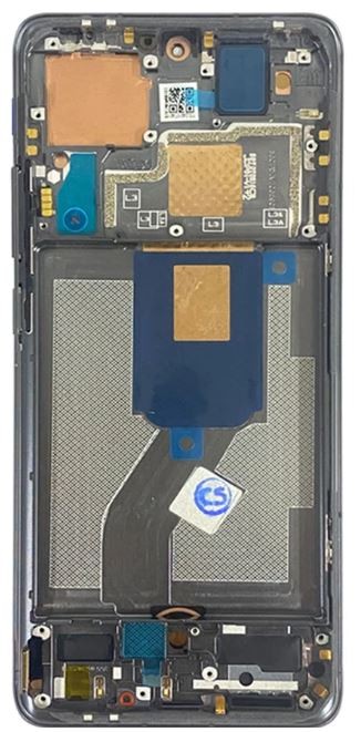 Ekranas Xiaomi 12 5G/12X 5G/12S 5G su lietimui jautriu stikliuku ir rėmeliu Black originalus (service pack)