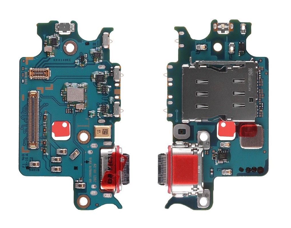 Lanksčioji jungtis Samsung S901 S22 su įkrovimo kontaktu, mikrofonu, SIM lizdu originali (service pack)