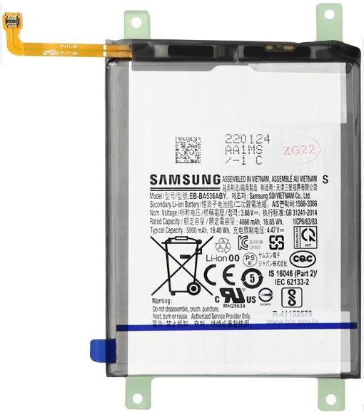 Akumuliatorius originalus Samsung A336 A33 5G/A536 A53 5G 5000mAh EB-BA336ABY/EB-BA536ABY (service pack)