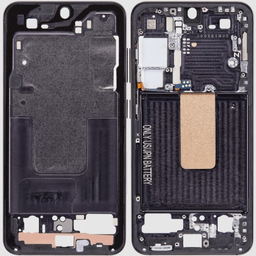 Vidurinis rėmelis Samsung S911 S23 Fantominis juodas (Grafitinė)