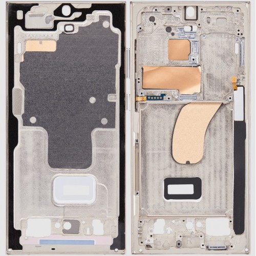 Vidurinis rėmelis Samsung S918 S23 Ultra (Kreminė)