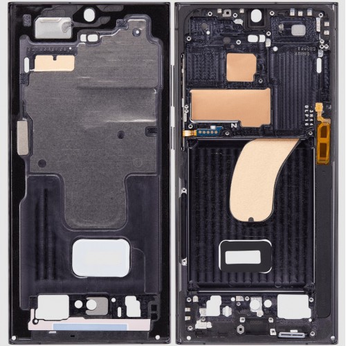 Vidurinis rėmelis Samsung S918 S23 Ultra Fantominis juodas (raudonas) (Grafitinė)