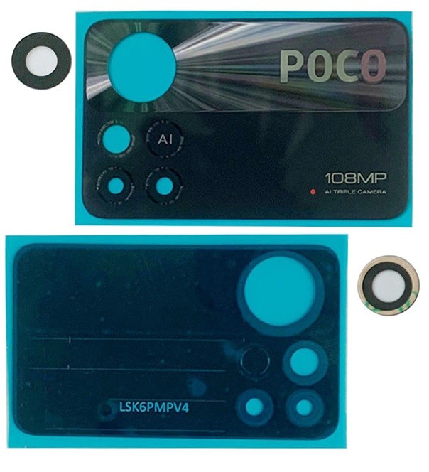 Xiaomi Poco X4 Pro 5G kameros stikliukas Black 108MP (only lens 2pcs) ORG