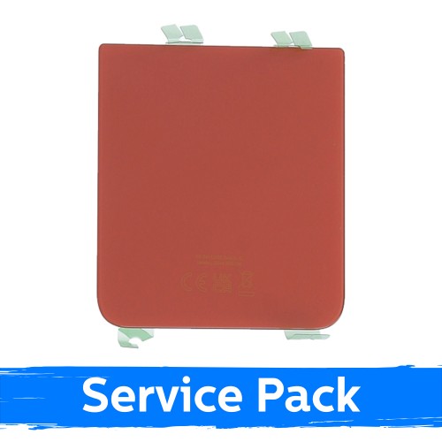 Galinis dangtelis suderinamas su Samsung F721 Z Flip4 / raudonas / (Service Pack)