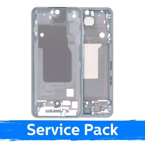 Vidurinis rėmas Samsung A556 A55 5G / Ice Blue / (Service Pack)