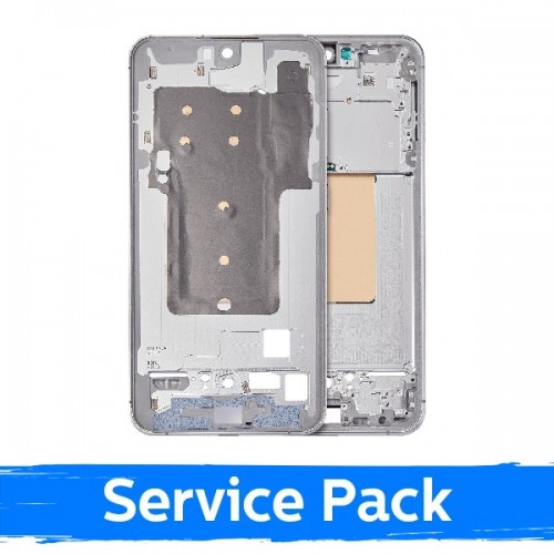Vidurinis rėmas suderinamas su Samsung S721 S24 FE / sidabrinis / (Service Pack)