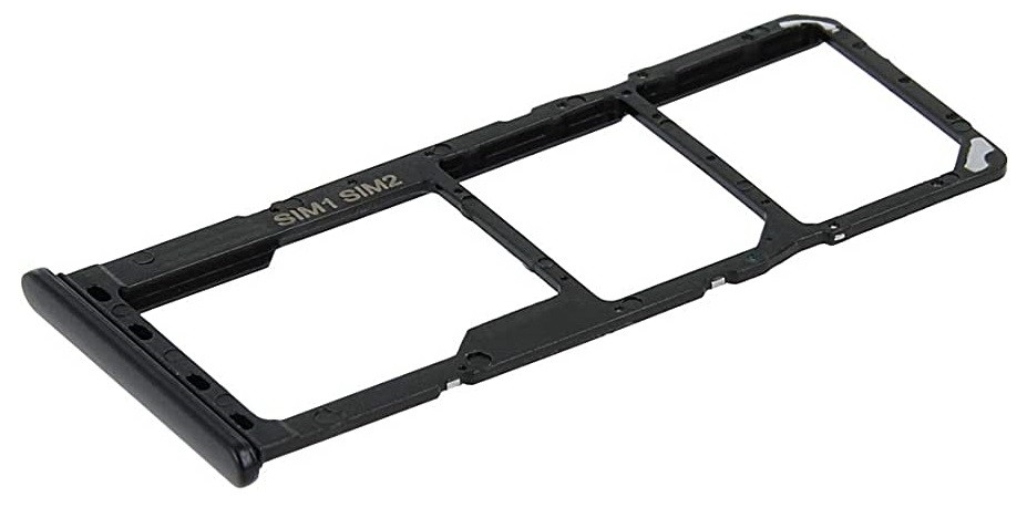 SIM kortelės laikiklis Samsung A226 A22 5G Black originalus (service pack)