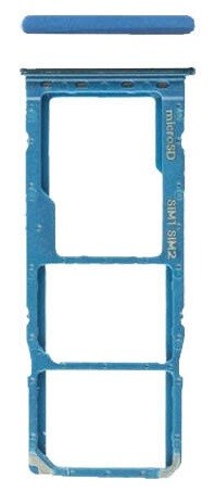 SIM kortelės laikiklis Samsung A505 A50 2019 Prism Crush Blue originalus (service pack)
