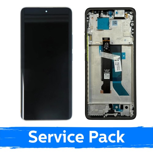 LCD ekranas suderinamas su Xiaomi Redmi Note 14 Pro 5G su rėmeliu / Koralinė žalia / (Service Pack)