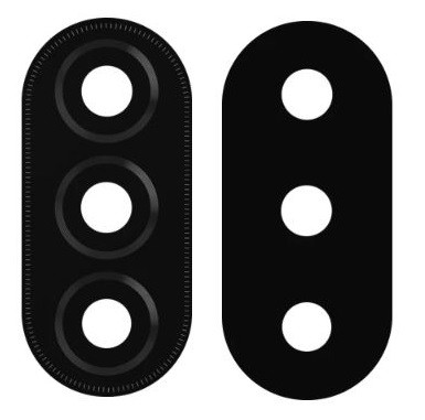 Huawei Nova Y70/Nova Y70 Plus kameros stikliukas Black (only lens) ORG