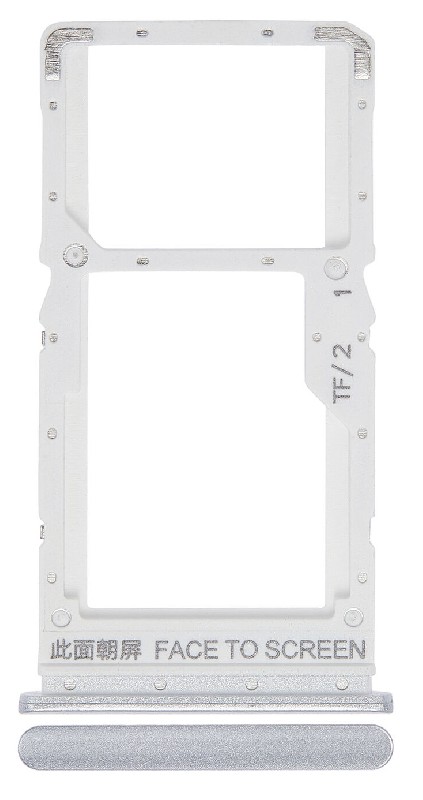 SIM kortelės laikiklis Xiaomi Redmi Note 10 5G Chrome Silver ORG