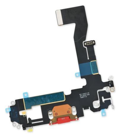 Lanksčioji jungtis skirta iPhone 12 įkrovimo kontaktų, su mikrofonu Red ORG