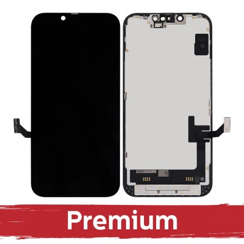 LCD ekranas skirtas iPhone 16e juodas (Hard OLED / Premium) /*Removable IC*/