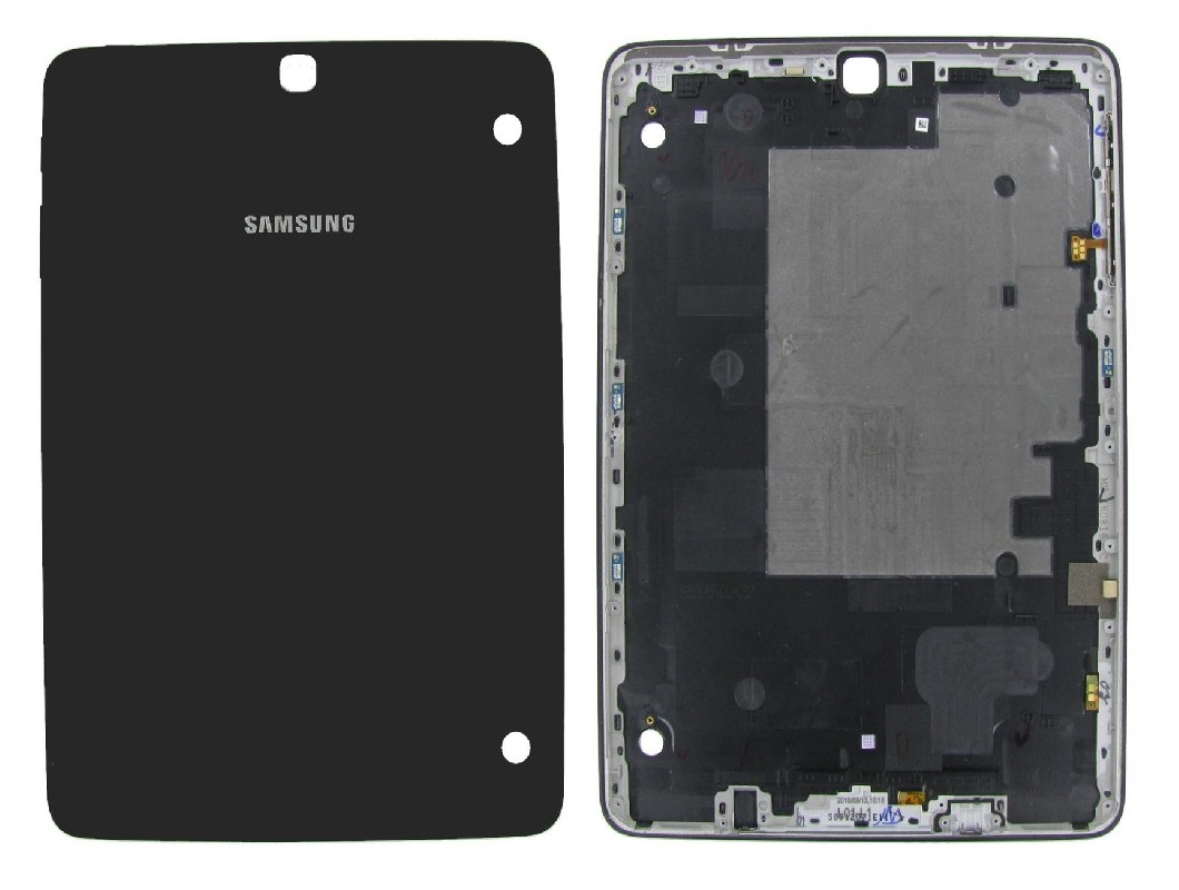 Galinis dangtelis Samsung T813 Tab S2 9.7 (2016) juodas originalus (used Grade B)