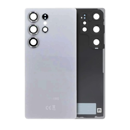 Galinis dangtelis suderinamas su Samsung S938 S25 Ultra / Titanium White Silver / (su kameros lęšiu) OEM