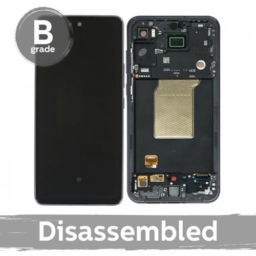 LCD ekranas suderinamas su Samsung A556 A55 5G su rėmeliu / Ice Blue / (9/10 disassembled)