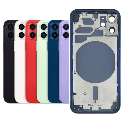 Galinis dangtelis suderinamas su iPhone 12 Mini pilnas korpusas / raudonas / OEM