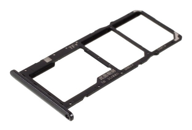 SIM kortelės laikiklis Huawei Y7 2019 Midnight Black ORG