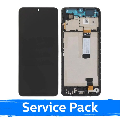 LCD ekranas suderinamas su Xiaomi Redmi A5 / Poco C71 (Long Flex) juodas su rėmeliu (Service Pack)
