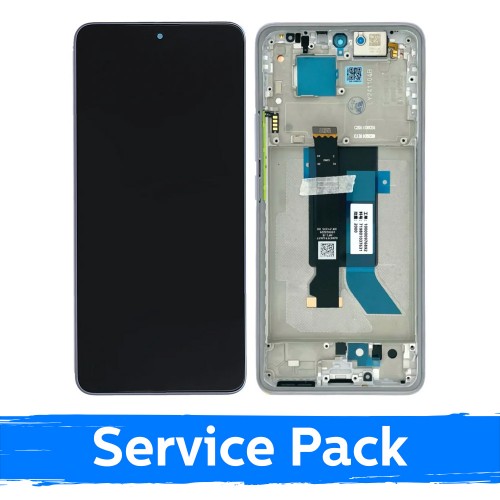 LCD Ekranas suderinamas su Xiaomi Redmi Note 14 Pro 5G su rėmeliu / Lavender violetinis / (Service Pack)