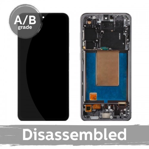 LCD ekranas suderinamas su Samsung S721 S24 FE su rėmeliu / Graphite (juodas) / (9.5/10 išardytas)