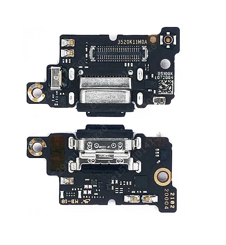 Lanksčioji jungtis Xiaomi Mi 11i/Poco F3 įkrovimo kontakto su mikrofonu originali (service pack)