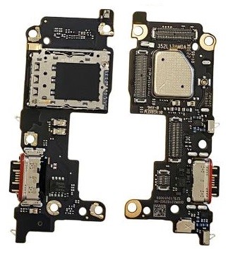 Lanksčioji jungtis Xiaomi 12T su įkrovimo kontaktu ir mikrofonu, SIM kortelės kontaktu originali (service pack)