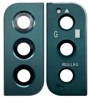 Samsung S906 S22 Plus kameros stikliukas su rėmeliu Green ORG