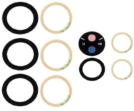 Samsung S908 S22 Ultra kameros stikliukas (only lens 5pcs) ORG