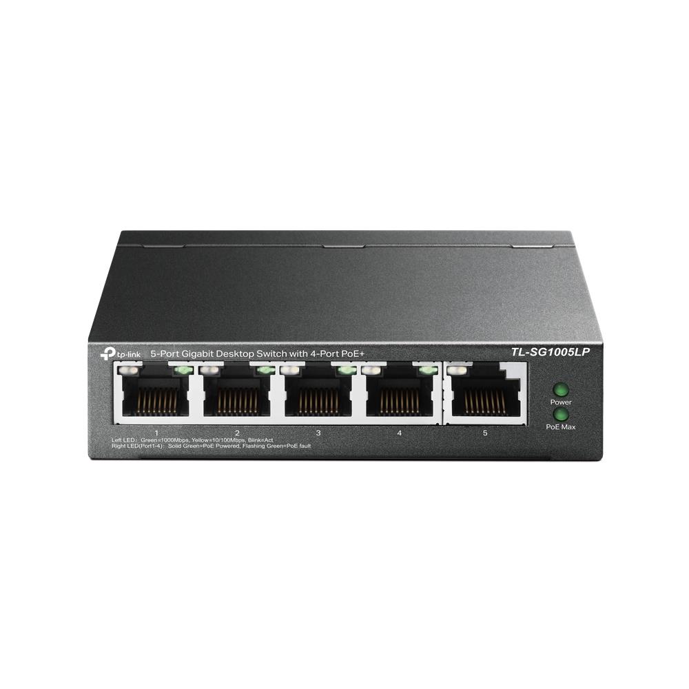 TP-Link TL-SG1005LP komutatorius, 5x Gigabit, 1xPoE