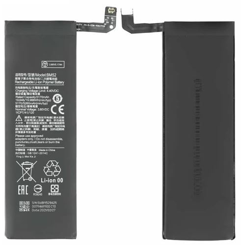 Akumuliatorius ORG Xiaomi Mi Note 10/Mi Note 10 Lite/Mi Note 10 Pro/CC9 Pro 5270mAh BM52