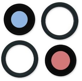 iPhone 14/14 Plus kameros stikliukas su rėmeliu Midnight (2pcs) ORG