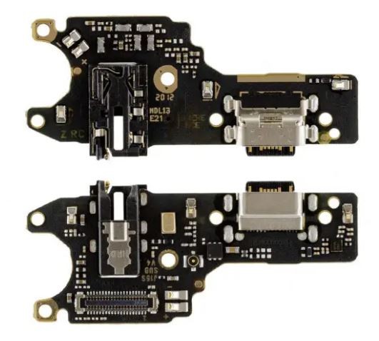 Lanksčioji jungtis Xiaomi Redmi Note 9 su įkrovimo kontakto su mikrofonu originali (service pack)