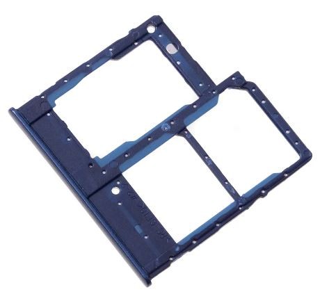 SIM kortelės laikiklis Samsung A202 A20e 2019 Blue originalus (service pack)