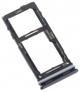 SIM kortelės laikiklis Samsung M526 M52 5G Black originalus (service pack)