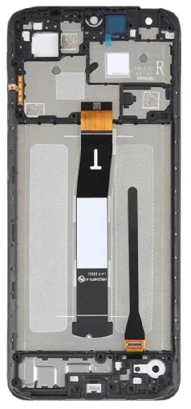 Ekranas Xiaomi Redmi 12C su lietimui jautriu stikliuku ir rėmeliu Graphite Grey ORG