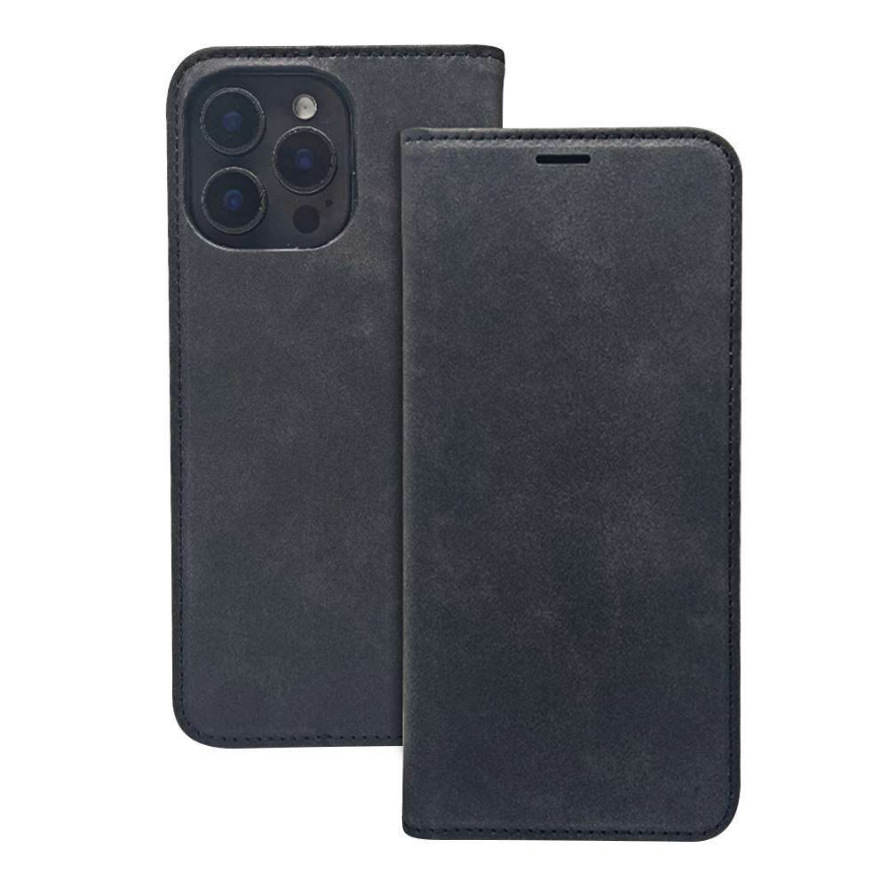 Smart Suede case for Honor 400 Smart / X7D 4G / X7D 5G juodas