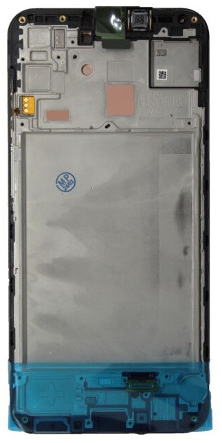 Ekranas Samsung A155 A15 4G/A156 A15 5G su lietimui jautriu stikliuku ir rėmeliu Black originalus (service pack)
