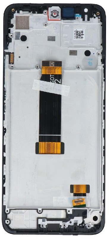 Ekranas Xiaomi Redmi 12 4G/12 5G/Poco M6 Pro 5G su lietimui jautriu stikliuku ir rėmeliu Graphite Grey originalus (service pack)