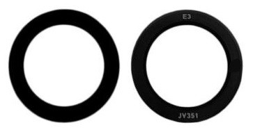 Samsung S926 S24 Plus kameros stikliukas Black (lens UW) 1pcs (service pack)