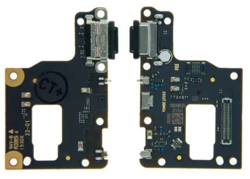 Lanksčioji jungtis Xiaomi Mi 9 Lite įkrovimo kontakto su mikrofonu originalus (service pack)