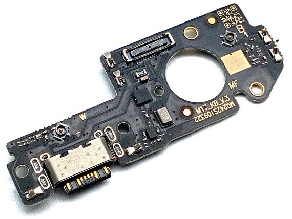 Lanksčioji jungtis Xiaomi Redmi Note 12 5G/Poco X5 5G įkrovimo kontakto su mikrofonu originalus (service pack)